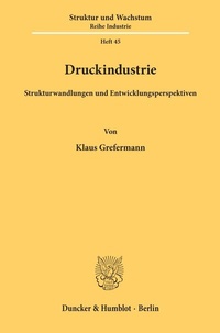 Enlarge image Cover: Druckindustrie. - Duncker & Humblot