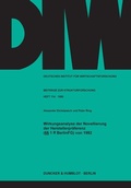 Cover: Wirkungsanalyse der Novellierung der Herstellerpr&auml;ferenz (&sect;&sect; 1 ff BerlinFG) von 1982. - Duncker & Humblot