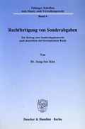 Cover: Rechtfertigung von Sonderabgaben. - Duncker & Humblot
