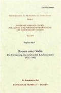 Cover: Bauern unter Stalin. - Duncker & Humblot