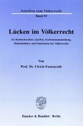 Cover: L&uuml;cken im V&ouml;lkerrecht. - Duncker & Humblot