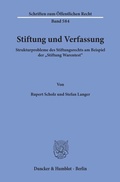 Cover: Stiftung und Verfassung. - Duncker & Humblot