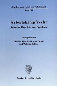 Abbildung von: Arbeitskampfrecht. - Duncker & Humblot