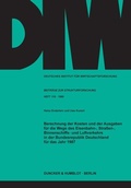 Cover: Berechnung der Kosten und der Ausgaben f&uuml;r die Wege des Eisenbahn-, Stra&szlig;en-, Binnenschiffs- und Luftverkehrs in der Bundesrepublik Deutschland f&uuml;r das Jahr 1987. - Duncker & Humblot