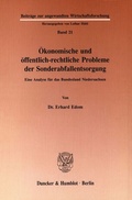 Bild: Ökonomische und öffentlichrechtliche Probleme der Sonderabfallentsorgung. - Duncker & Humblot