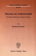Cover: Theorien der Geldwirtschaft. - Duncker & Humblot
