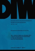 Cover: Bauwirtschaft im Gebiet der ehemaligen DDR - - Duncker & Humblot