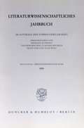 Cover: Literaturwissenschaftliches Jahrbuch. - Duncker & Humblot