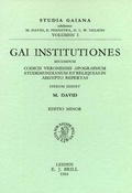 Cover: Gai Institutiones. Secundum. - Duncker & Humblot