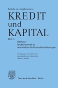 Cover: Allfinanz - Strukturwandel an den M&auml;rkten f&uuml;r Finanzdienstleistungen. - Duncker & Humblot