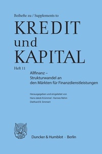 Abbildung von: Allfinanz - Strukturwandel an den Märkten für Finanzdienstleistungen. - Duncker & Humblot