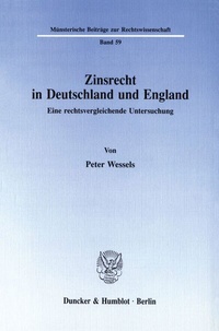 Bild: Zinsrecht in Deutschland und England. - Duncker & Humblot