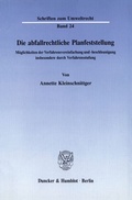 Bild: Die abfallrechtliche Planfeststellung. - Duncker & Humblot