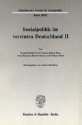 Cover: Sozialpolitik im vereinten Deutschland II. - Duncker & Humblot