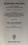 Cover: Selbstorganisation. - Duncker & Humblot