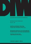 Cover: &Ouml;kologische Sanierung und wirtschaftlicher Strukturwandel in den neuen Bundesl&auml;ndern. - Duncker & Humblot
