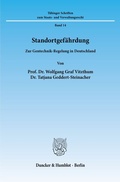 Cover: Standortgef&auml;hrdung. - Duncker & Humblot