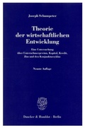Cover: Theorie der wirtschaftlichen Entwicklung. - Duncker & Humblot