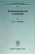 Cover: Rechnungslegung und Unsicherheit. - Duncker & Humblot