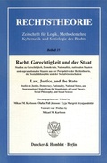 Cover: Recht, Gerechtigkeit und der Staat. - Duncker & Humblot