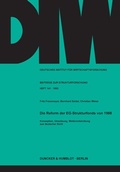 Cover: Die Reform der EG-Strukturfonds von 1988. - Duncker & Humblot