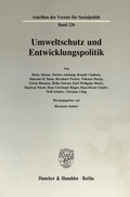 Cover: Umweltschutz und Entwicklungspolitik. - Duncker & Humblot