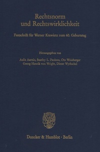 Enlarge image Cover: Rechtsnorm und Rechtswirklichkeit. - Duncker & Humblot