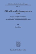 Cover: &Ouml;ffentliches Rechnungswesen 2000. - Duncker & Humblot