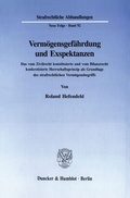 Abbildung von: Vermögensgefährdung und Exspektanzen. - Duncker & Humblot