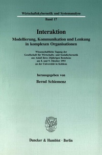 Enlarge image Cover: Interaktion. - Duncker & Humblot