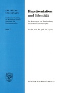 Cover: Repr&auml;sentation und Identit&auml;t. - Duncker & Humblot