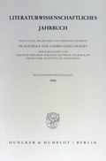 Cover: Literaturwissenschaftliches Jahrbuch. - Duncker & Humblot