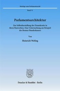 Cover: Parlamentsarchitektur. - Duncker & Humblot