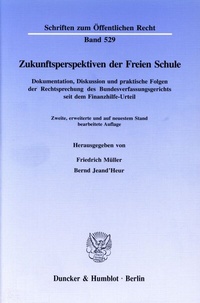 Abbildung von: Zukunftsperspektiven der Freien Schule. - Duncker & Humblot