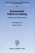 Cover: Kommunale Selbstverwaltung. - Duncker & Humblot