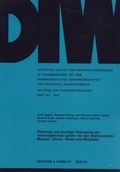 Cover: Bisherige und k&uuml;nftige Versorgung der osteurop&auml;ischen L&auml;nder mit den Stahlveredlern Mangan, Chrom, Nickel und Molybd&auml;n. - Duncker & Humblot