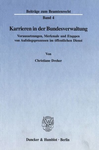 Abbildung von: Karrieren in der Bundesverwaltung. - Duncker & Humblot