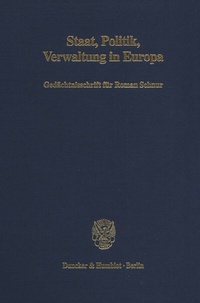 Abbildung von: Staat, Politik, Verwaltung in Europa. - Duncker & Humblot