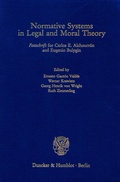 Cover: Normative Systems in Legal and Moral Theory. - Duncker & Humblot