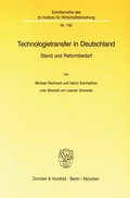 Cover: Technologietransfer in Deutschland. - Duncker & Humblot