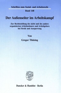 Abbildung von: Der Außenseiter im Arbeitskampf. - Duncker & Humblot