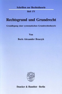 Abbildung von: Rechtsgrund und Grundrecht. - Duncker & Humblot