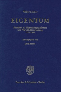 Abbildung von: EIGENTUM. - Duncker & Humblot
