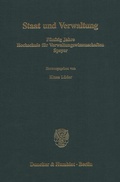 Cover: Staat und Verwaltung. - Duncker & Humblot