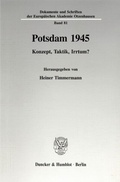 Cover: Potsdam 1945. - Duncker & Humblot