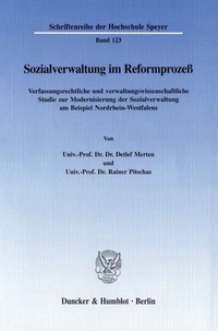 Abbildung von: Sozialverwaltung im Reformprozeß. - Duncker & Humblot