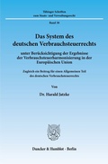 Cover: Das System des deutschen Verbrauchsteuerrechts - Duncker & Humblot
