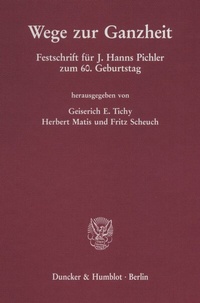 Enlarge image Cover: Wege zur Ganzheit. - Duncker & Humblot