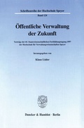 Cover: &Ouml;ffentliche Verwaltung der Zukunft. - Duncker & Humblot