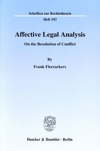 Enlarge image Cover: Affective Legal Analysis. - Duncker & Humblot